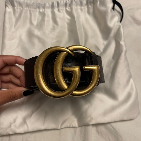 Gucci Leather Double G Belt - Picture 2 of 5